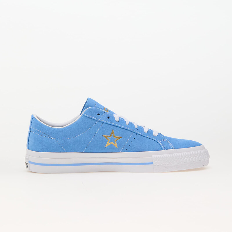 Converse One Star Pro Suede Lt Blue/ White/ Gold