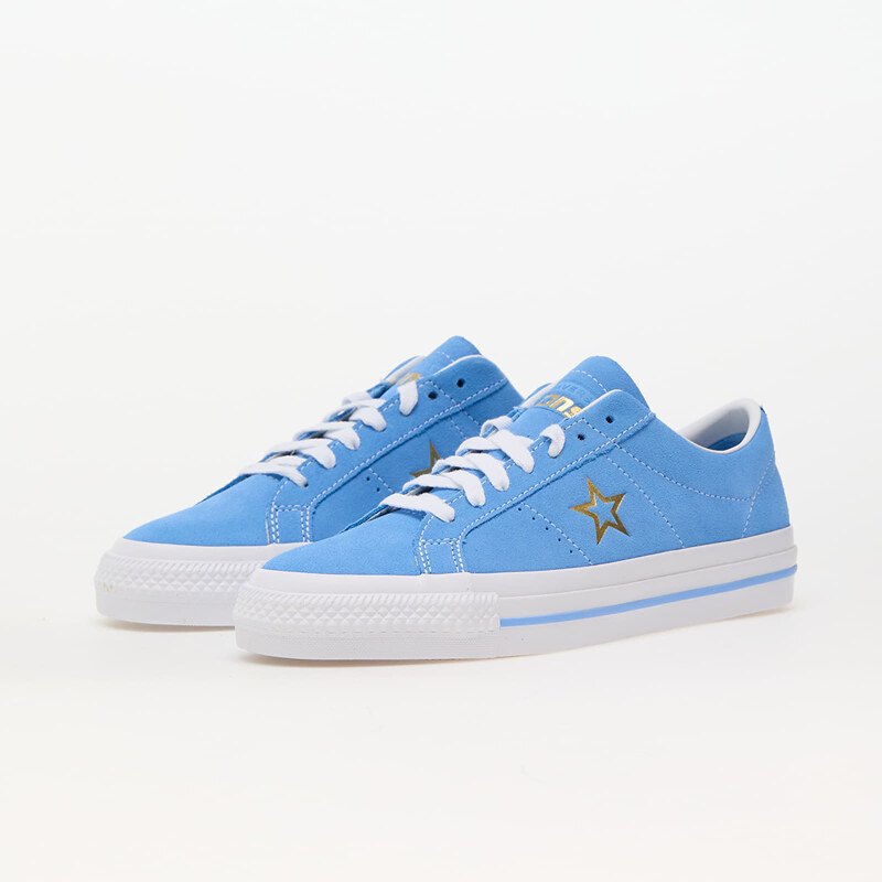 Converse One Star Pro Suede Lt Blue/ White/ Gold
