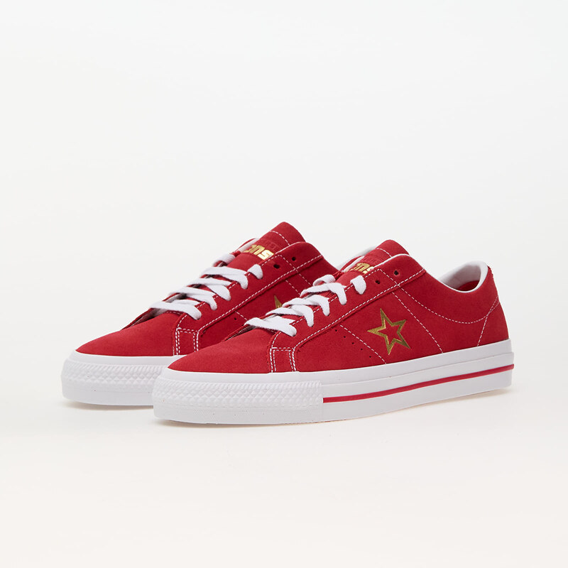Converse One Star Pro Suede Varsity Red/ White/ Gold