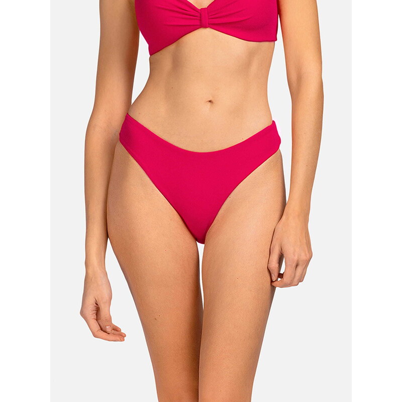 Miss Lou Malinowe figi od bikini z niskim stanem - frotte (S (36))