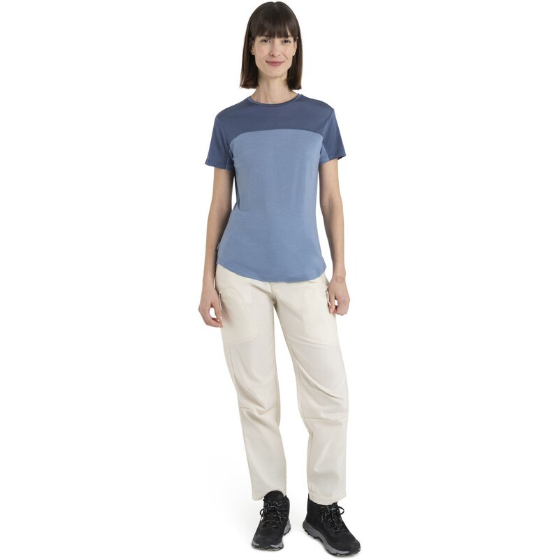 ICEBREAKER Wmns Merino 125 Cool-Lite Sphere III SS Tee Colour Block, Kyanite/Dawn/Cb velikost: M