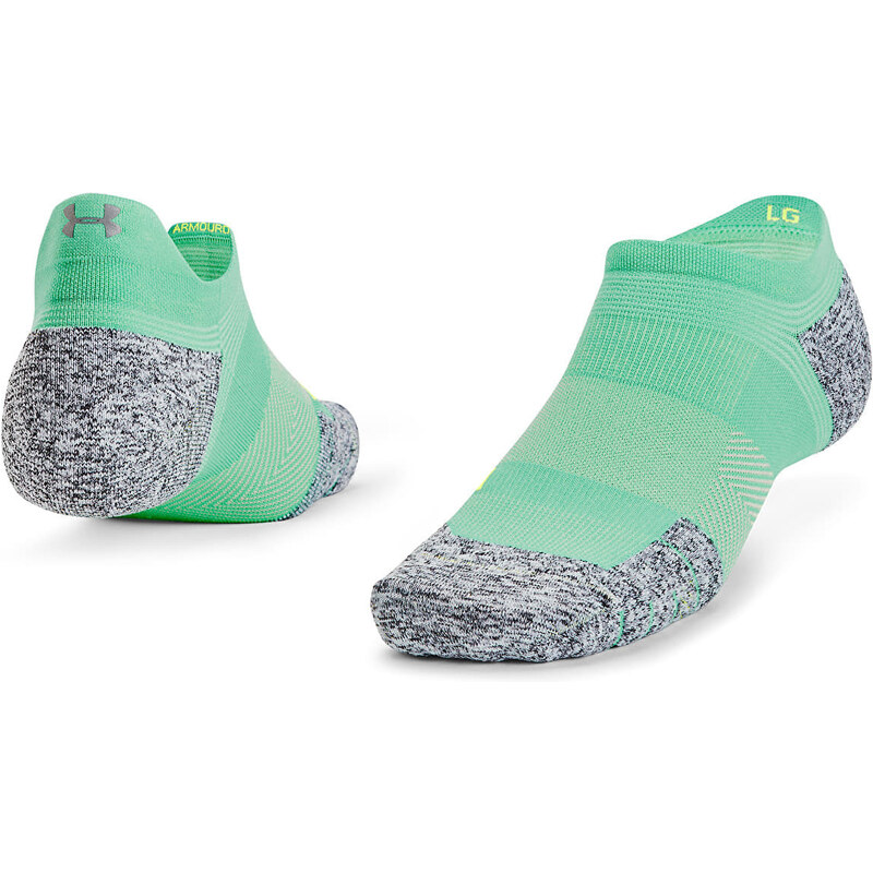 Pánské ponožky Under Armour Ad Run Cushion 1Pk Ns Tab Green