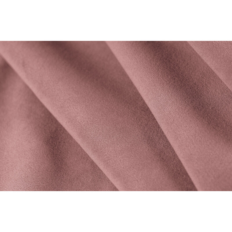 Růžová sametová rohová pohovka Windsor & Co Halley 242 cm, levá