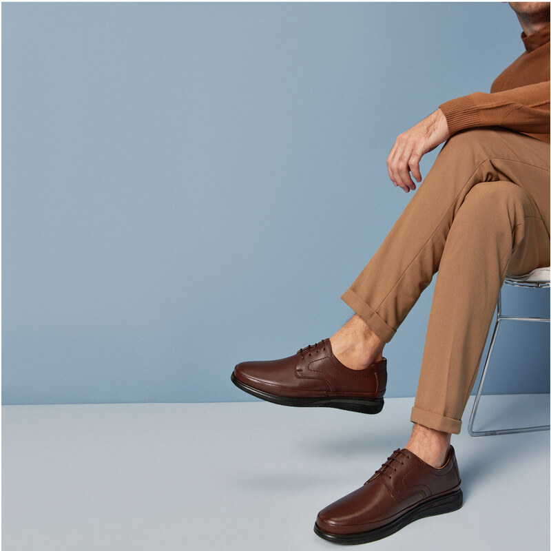 Yaya by Hotiç Brown Men's Classic Shoes