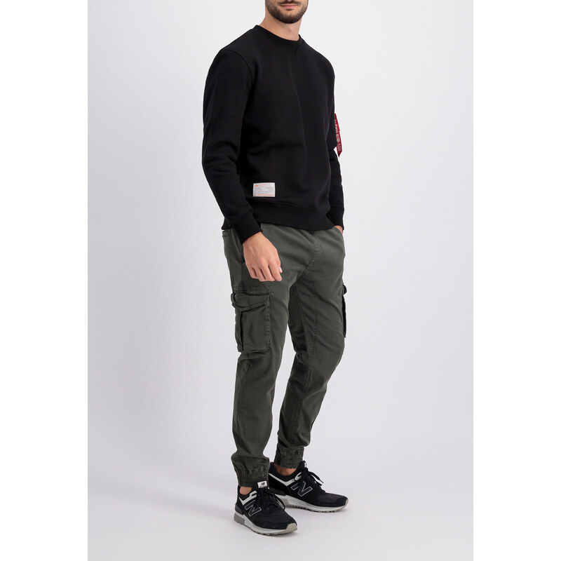 Alpha Industries Kalhoty Cotton Twill Jogger greyblack 90603890