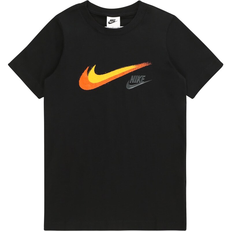 Nike Sportswear Tričko žlutá / stříbrně šedá / oranžová / černá