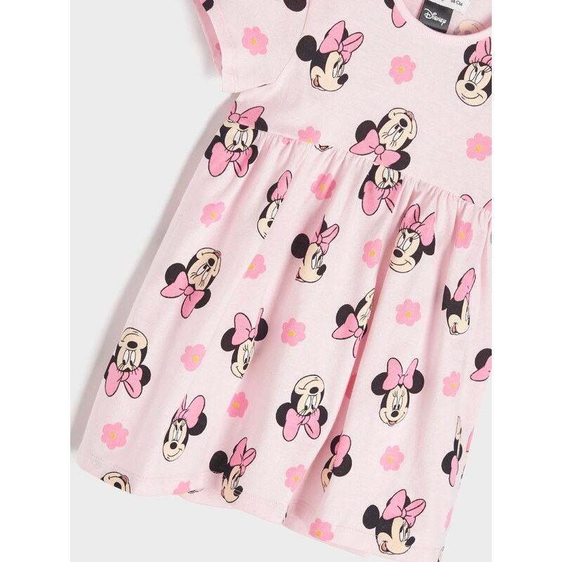 Sinsay - Šaty Minnie Mouse - pastelová růžová