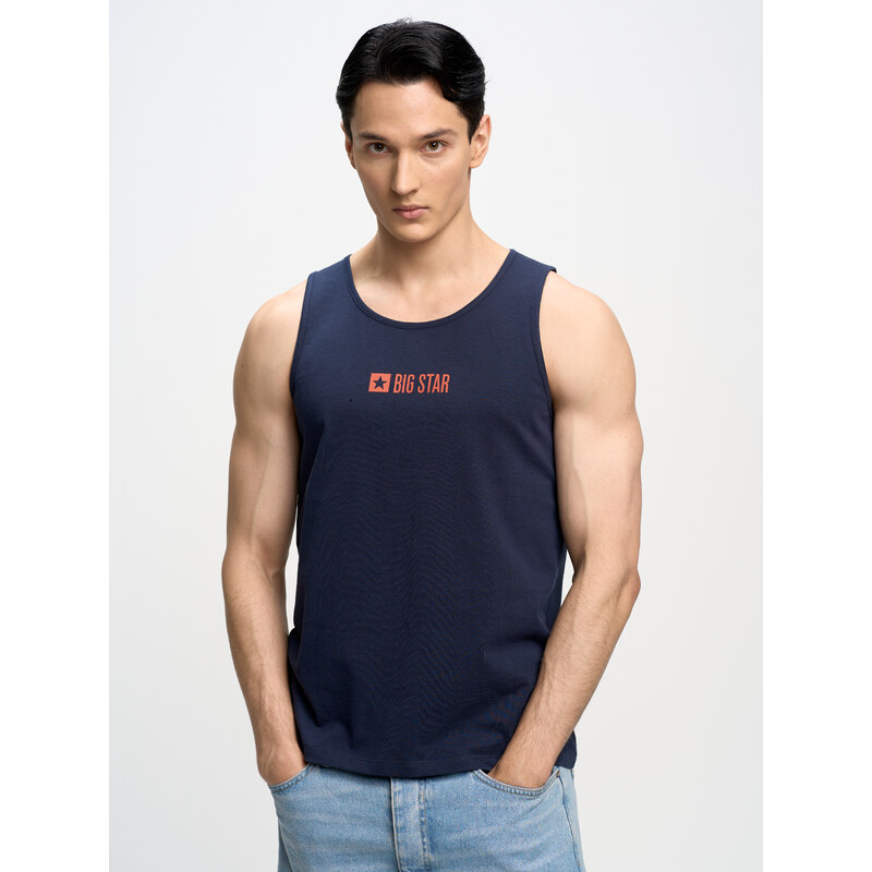 Big Star Man's Singlet T-shirt 152339 Blue 403