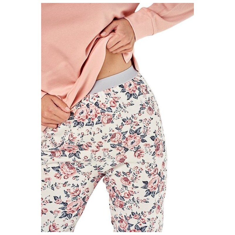 Taro Dámské pyžamo Poppy růžové s růžemi