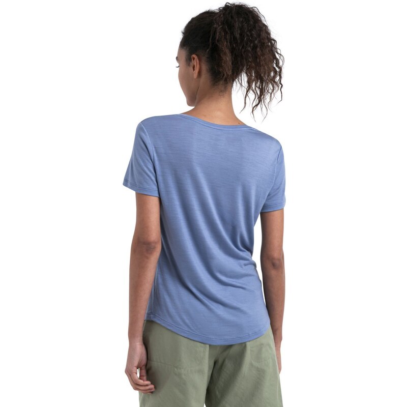 ICEBREAKER Wmns Merino 125 Cool-Lite Sphere III SS Scoop Tee, Kyanite velikost: XS