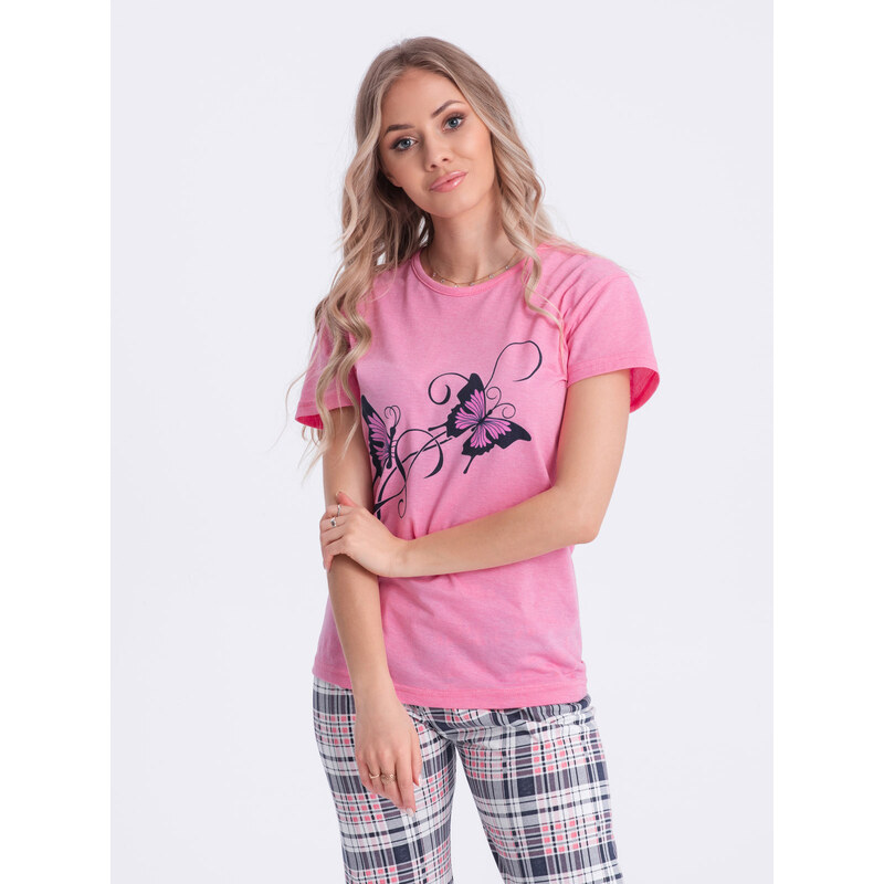 EDOTI Dámské pyžamo 269ULR - růžové