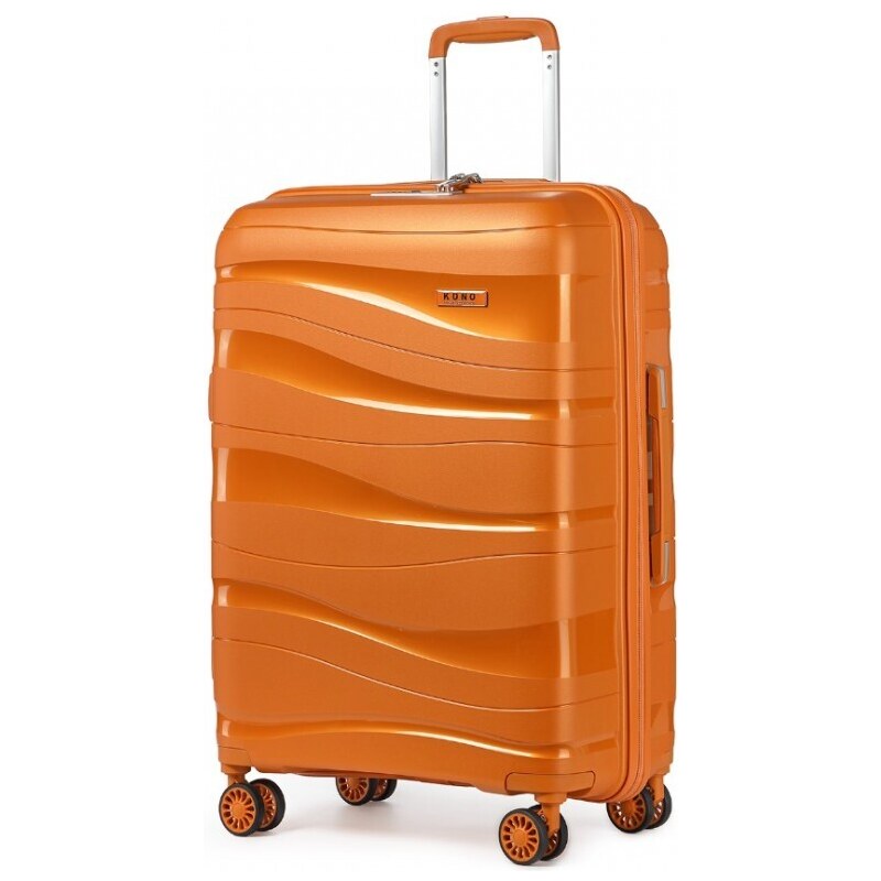 Kono K2094L Kufr spinner 76cm Oranžový Polypropylen