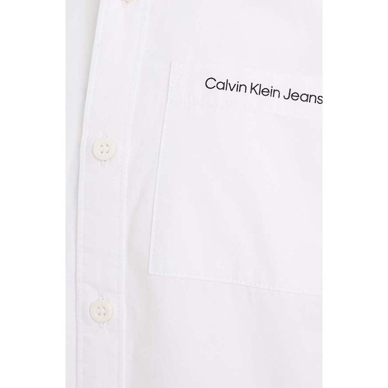 Košile Calvin Klein Jeans bílá barva