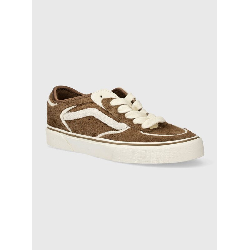 Semišové tenisky Vans Rowley Classic hnědá barva, VN0009QJN441