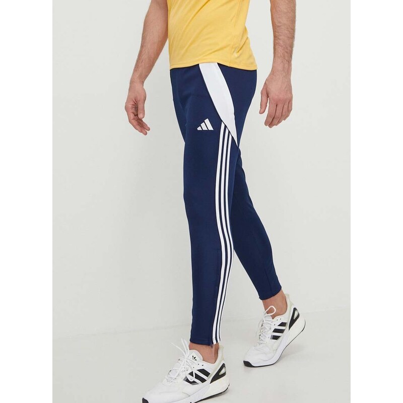 Tréninkové kalhoty adidas Performance Tiro24 tmavomodrá barva, s aplikací, IR9344