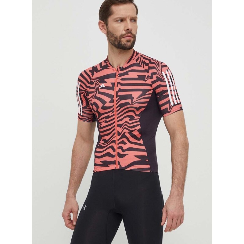 Cyklistické tričko adidas Performance červená barva, IN4591