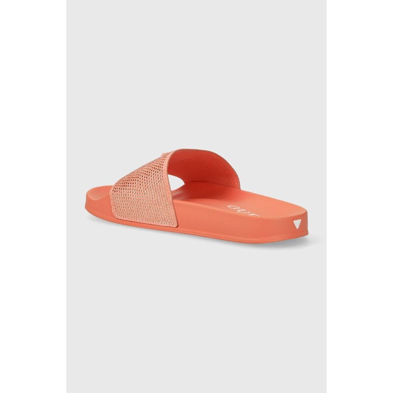 Pantofle Guess dámské, oranžová barva, E4GZ25 BB00F