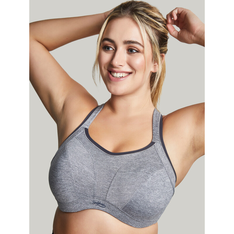 Panache Podprsenka balkonetka Sports Balconnet charcoal marl