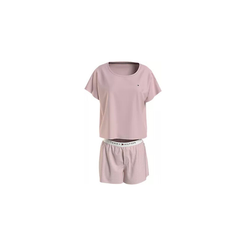 Dámské pyžamo SS JERSEY PJ SET UW0UW054250SK - Tommy Hilfiger