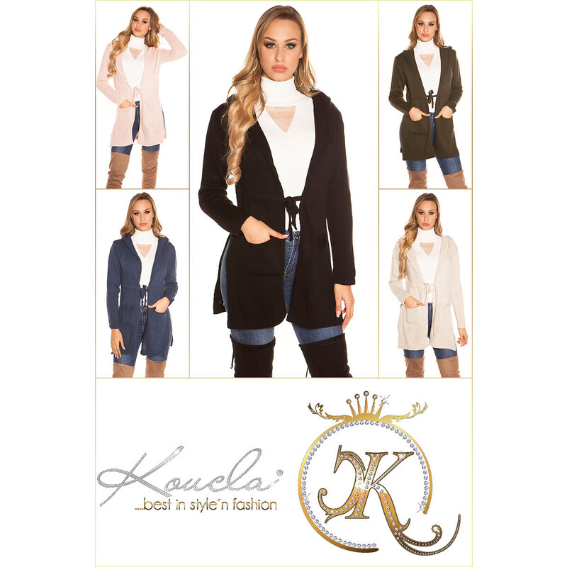Style fashion Trendy svetr s kapucí KouCla