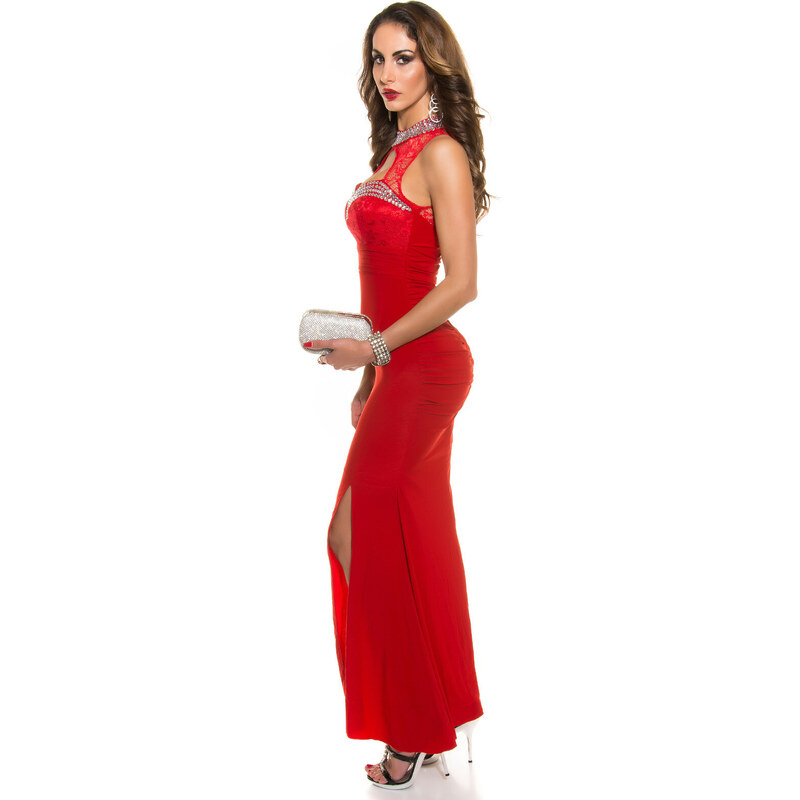 Style fashion Podívejte se na červený koberec!Sexy večerní šaty Koucla s krajkami