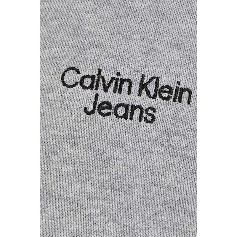 Dětský svetr Calvin Klein Jeans šedá barva