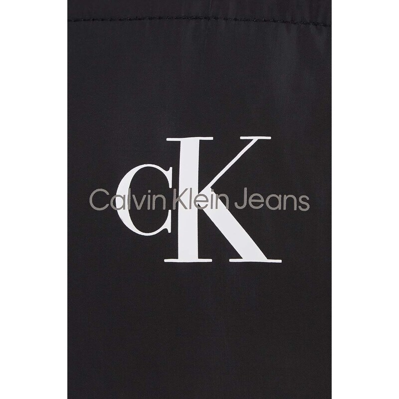 Dětská bunda Calvin Klein Jeans černá barva