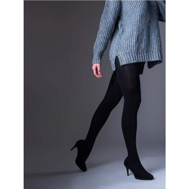 WINTER TIGHTS 200 DEN extra silné punčochové kalhoty Lady B nero S