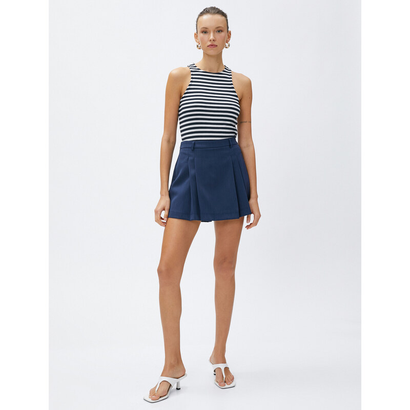 Koton Mini Short Skirt Pleated