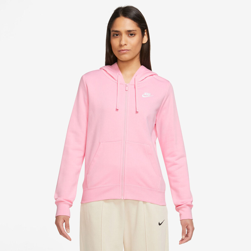 Nike w nsw club flc fz hoodie std PINK