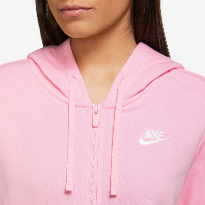 Nike w nsw club flc fz hoodie std PINK