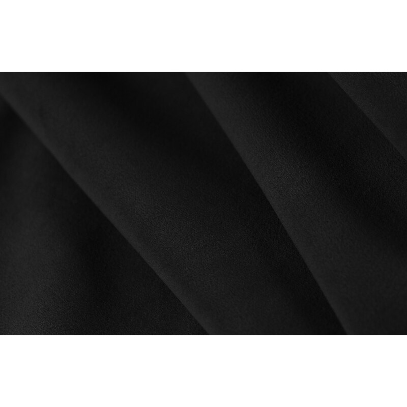 Černá sametová rohová pohovka Windsor & Co Halley 242 cm, pravá