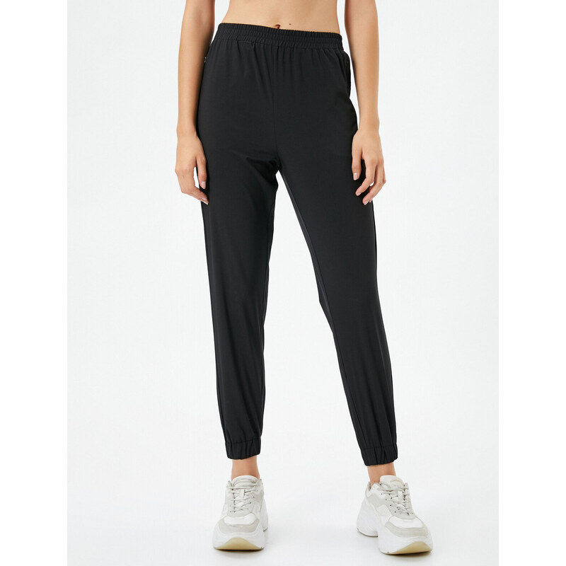 Koton Jogger Sweatpants with Elastic Waist and Legs, Zippered with Pocket.