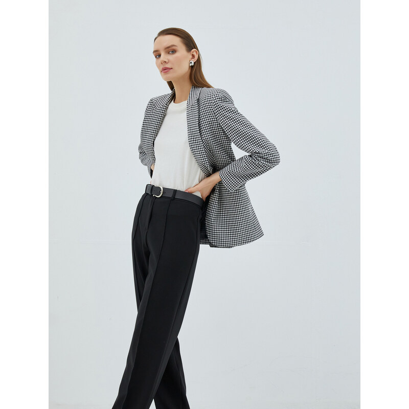 Koton Blazer Jacket Double Buttoned Pocket Detailed