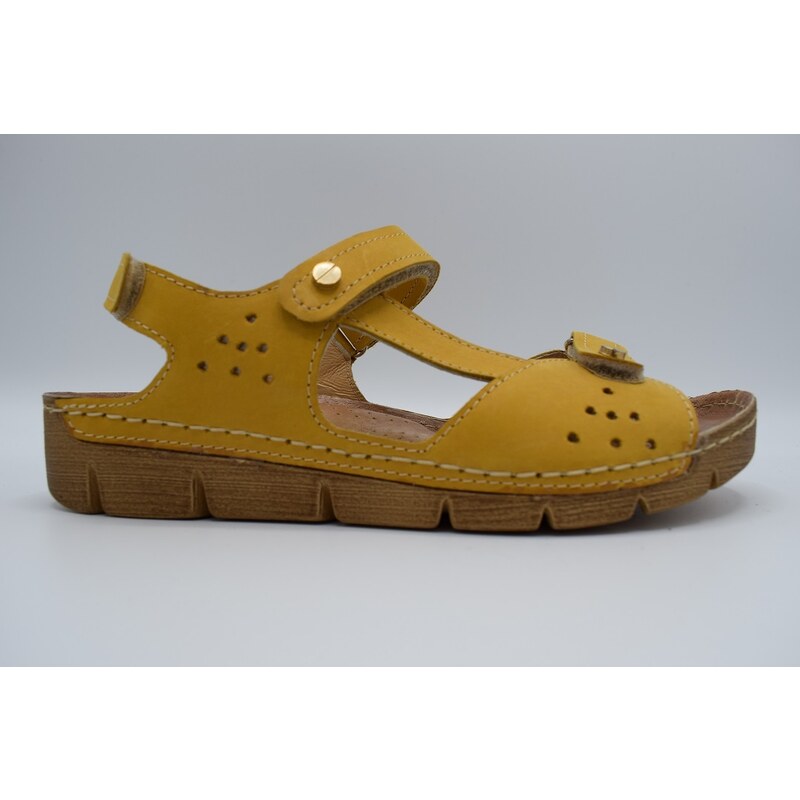 HILBY WA-755/K10 dámský sandál žlutý 108803190