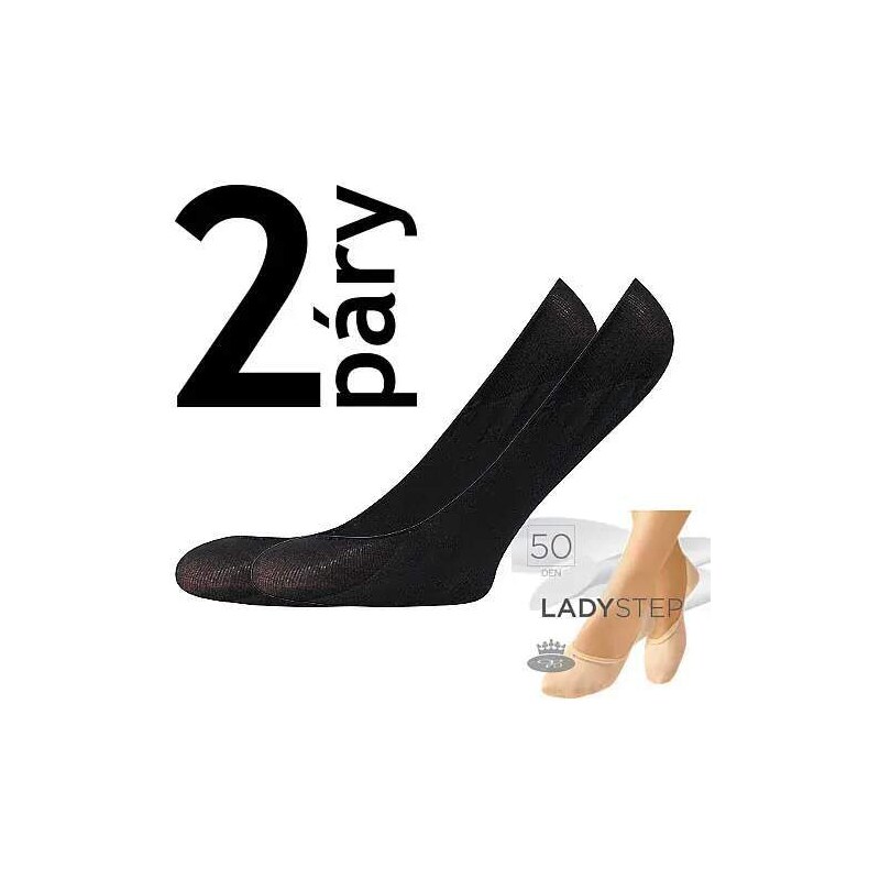 Fuski BOMA s.r.o. LADY STEP 2páry 50 DEN punčochové ťapky Lady B 92935665