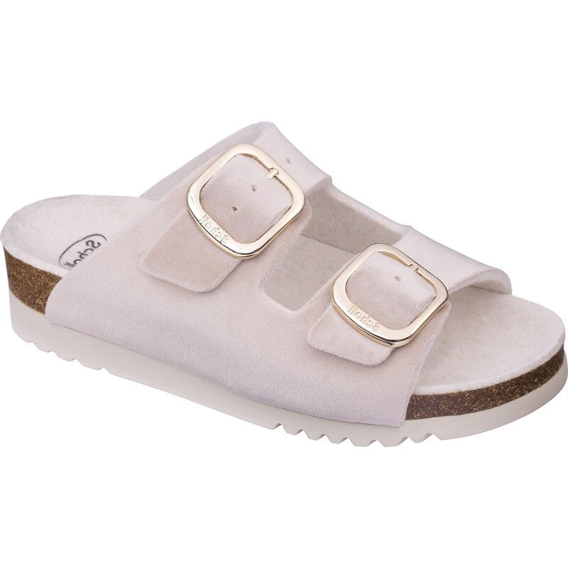 Scholl dámský pantofel ILARY VELVET bílý 90552268