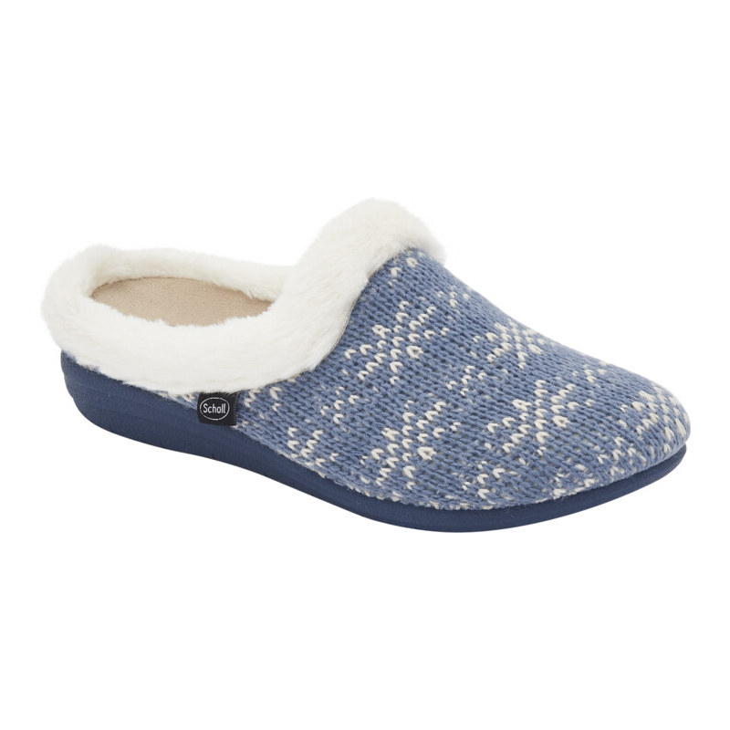 Scholl dámský domácí pantofel CREAMY modrý 90553150