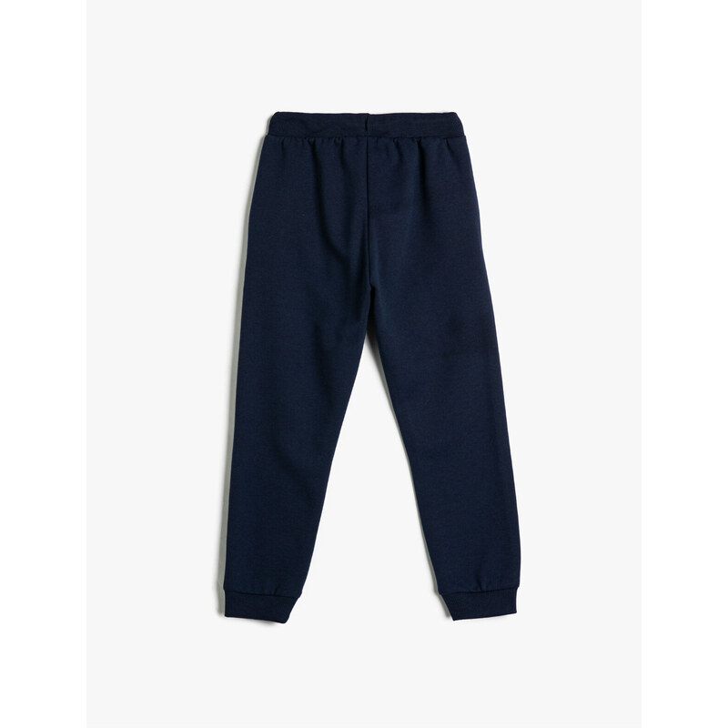 Koton Jogger Sweatpants Pocket Tie Waist Print Detailed