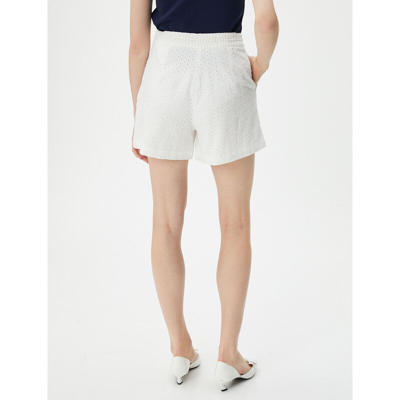 Koton Scalloped Shorts Pocket Standard Waist