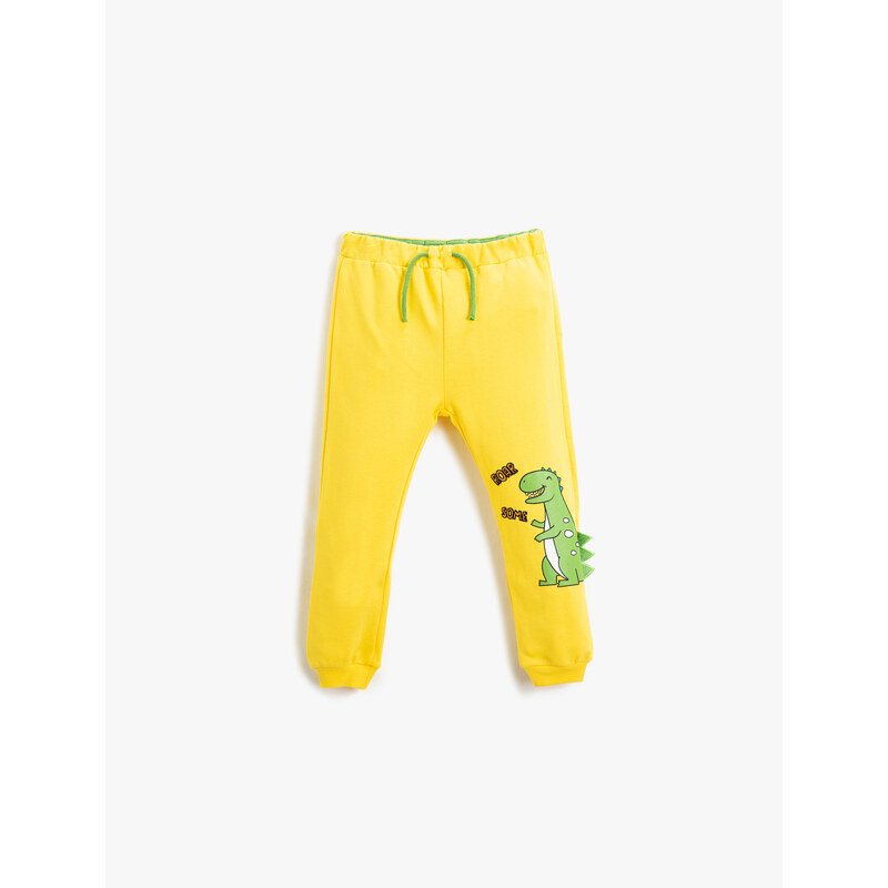Koton Normal Leg Yellow Baby Sweatpants 3smb40024tk