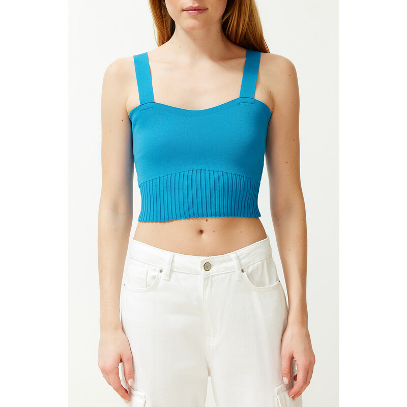 Trendyol Blue Knitwear Blouse