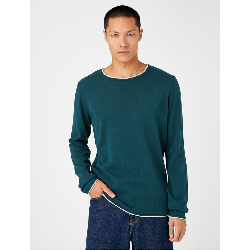 Koton Basic Knitwear Sweater Crew Neck Long Sleeved