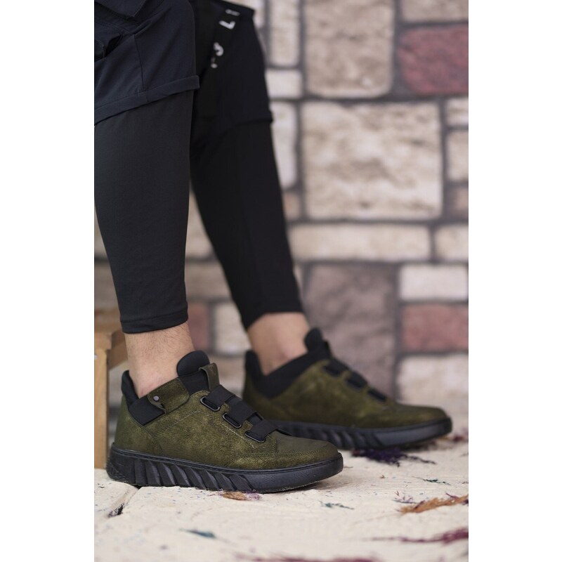 Riccon Khaki Unisex Sneaker Boots 0012383