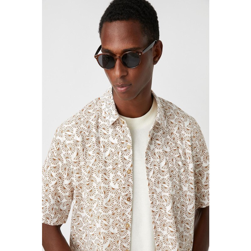 Koton Patterned Short Sleeve Shirt