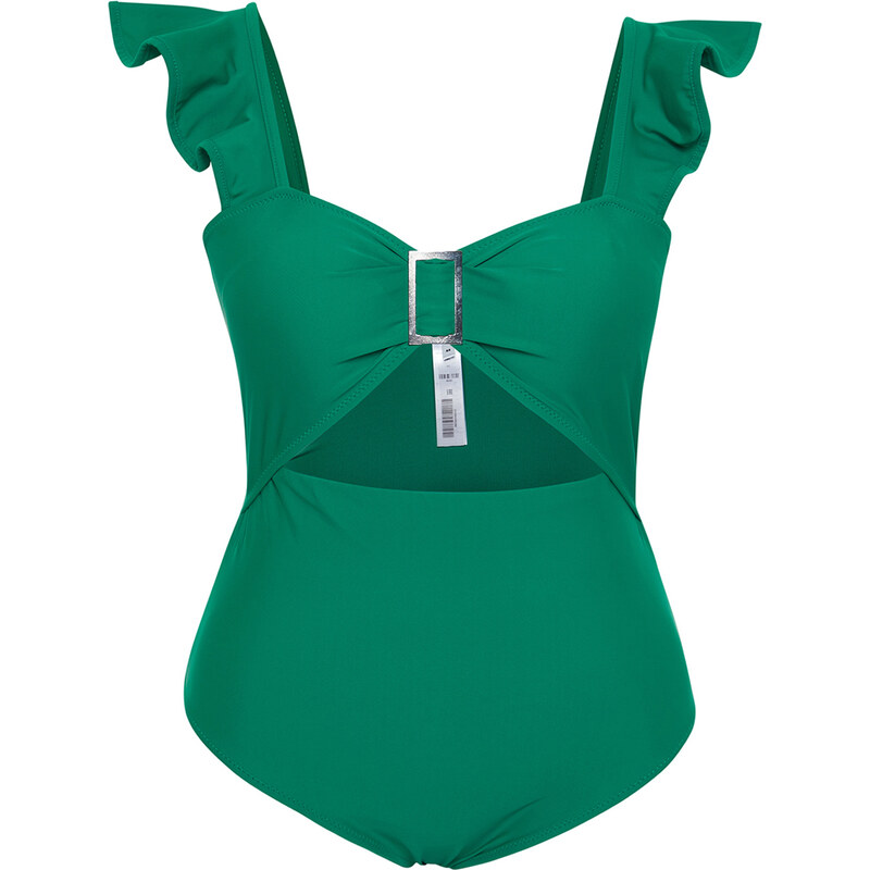 Trendyol Curve Green Balconette Swimsuit with Recovery Effect