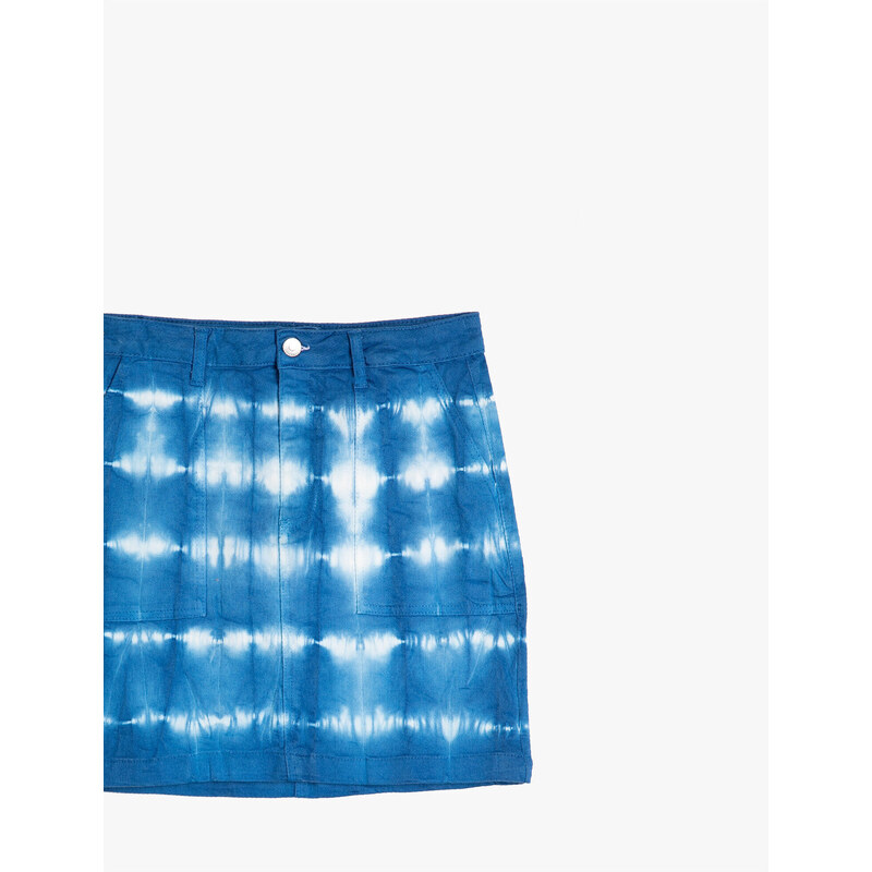 Koton Tie-Up Look Mini Jean Skirt