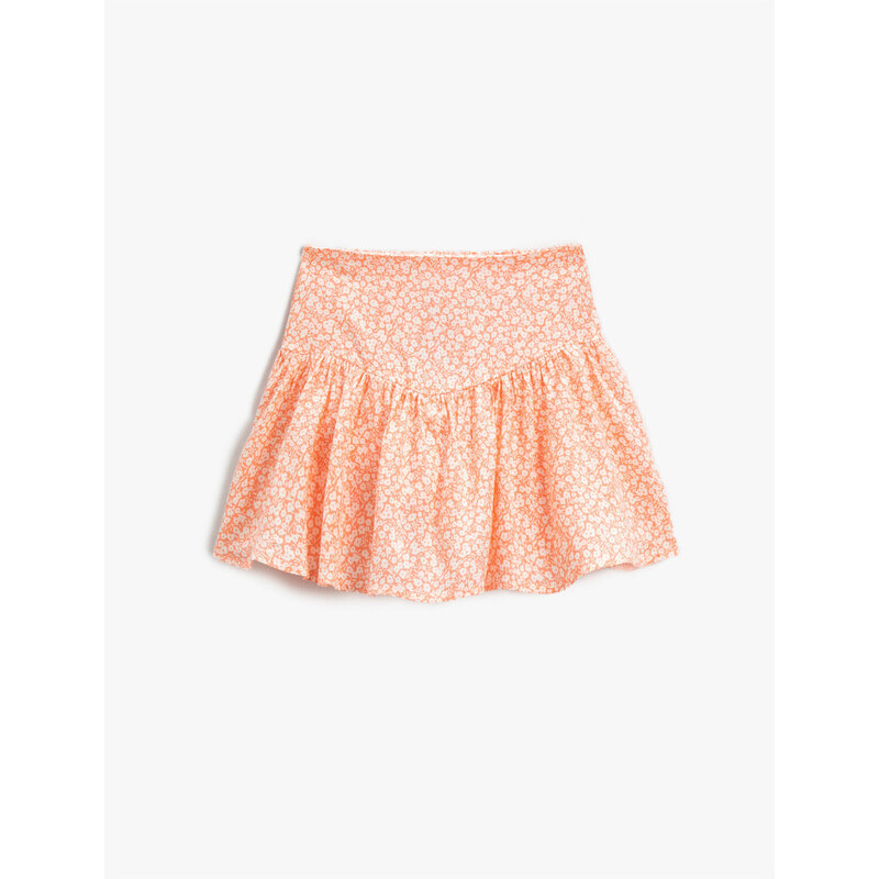 Koton Flounce Floral Mini Skirt