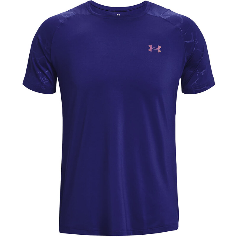 Pánské tričko Under Armour Rush Emboss Ss Blue