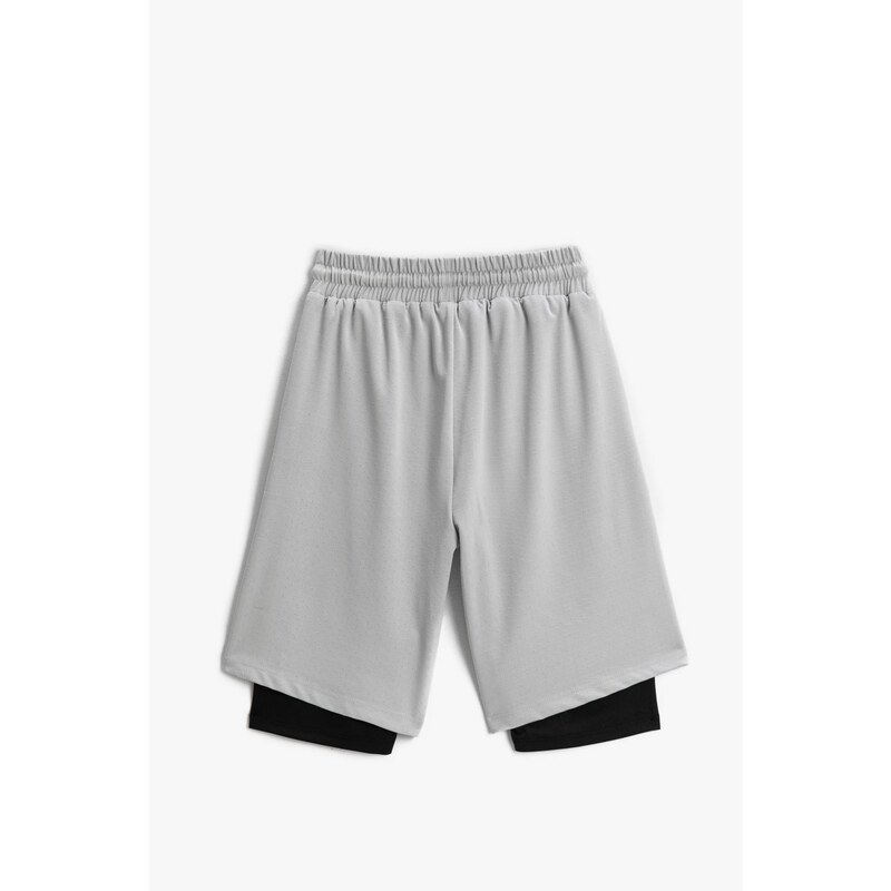Koton Printed Shorts with Strap